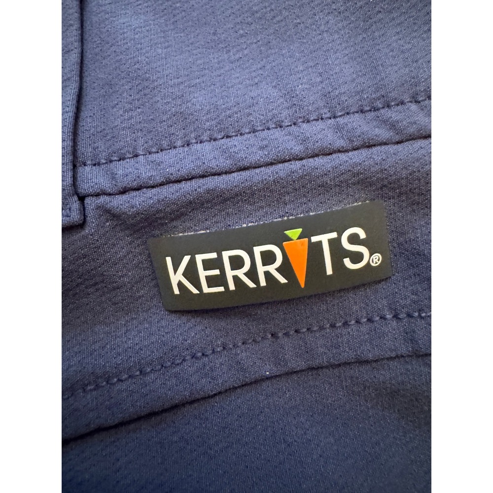 Kerrits Riding Breeches Kids Large Navy Blue Knee Patch Equestrian Horse Western - Picture 4 of 9